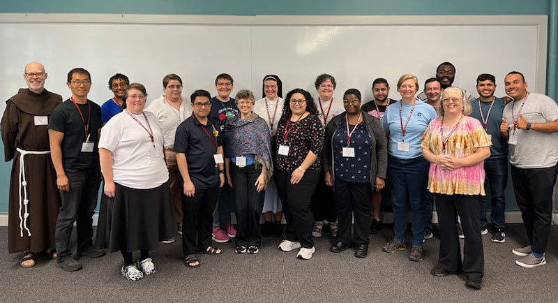 LCP participants with presenters Fr. John Barker, OFM and Sr. Nicole Trahan, FMI